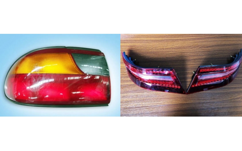Two-color injection molding technology for automotive headlights