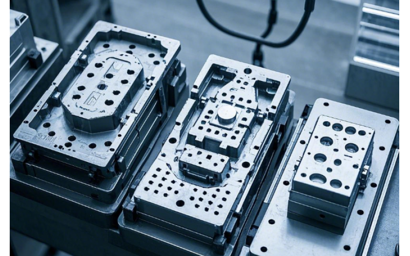 What is the three-stage injection molding process