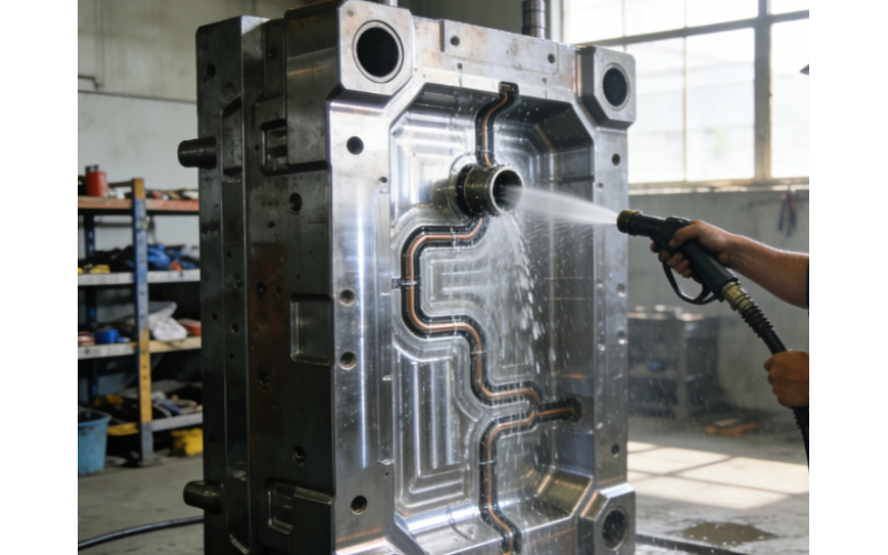 Unclogging Methods for Cooling Water Channels in Plastic Molds